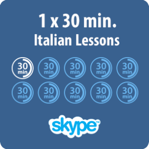 Italian lessons online - 1 x 30 minute Italian lesson - product image