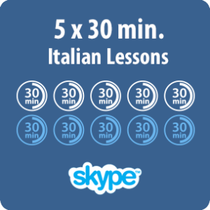 Italian lessons online - 5 x 30 minute Italian lessons - product image