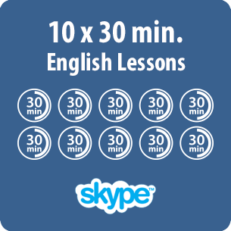 English lessons online - 10 x 30 minute English lesson - product image