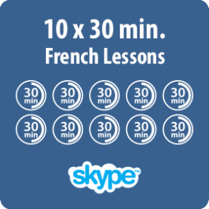 French lessons online - 10 x 30 minute French lesson - product image