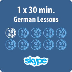 German lessons online - 1 x 30 minute German lesson - product image