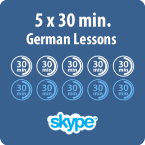 German lessons online - 5 x 30 minute German lesson - product image