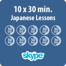 Japanese lessons online - 10 x 30 minute Japanese lesson - product image