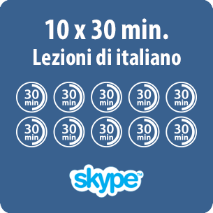 Lezioni di italiano online - 10 x 30 minuti di lezione di italiano online - immagine prodotto