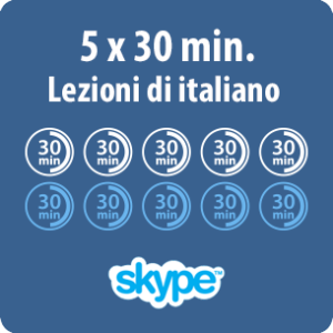 Lezioni di italiano online - 5 x 30 minuti di lezione di italiano online - immagine prodotto