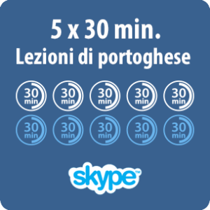 Lezioni di portoghese online - 5 x 30 minuti di lezione di portoghese online - immagine prodotto