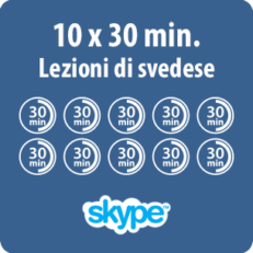 Lezioni di svedese online - 10 x 30 minuti di lezione di svedese online - immagine prodotto