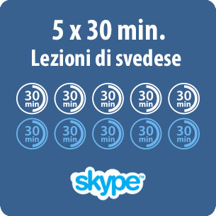 Lezioni di svedese online - 5 x 30 minuti di lezione di svedese online - immagine prodotto
