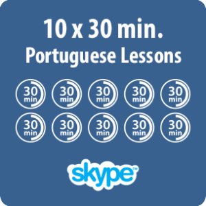 Portuguese lessons online - 10 x 30 minute Portuguese lesson - product image