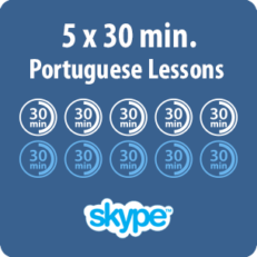 Portuguese lessons online - 5 x 30 minute Portuguese lesson - product image