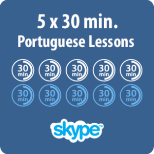 Portuguese lessons online - 5 x 30 minute Portuguese lesson - product image