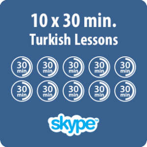 Turkish lessons online - 10 x 30 minute Turkish lesson - product image