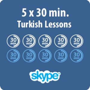 Turkish lessons online - 5 x 30 minute Turkish lesson - product image
