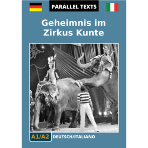 Testo tedesco con traduzione a fronte - Geheimnis im Zirkus Kunte - copertina