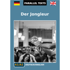 German/English parallel text - Der Jongleur - cover image