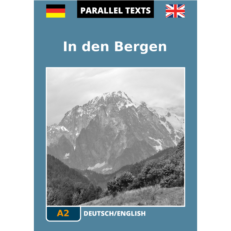 German/English parallel text - In den Bergen - cover image