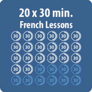 online French lessons - 20 x 30-minute pack