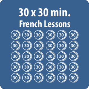 online French lessons - 30 x 30-minute pack