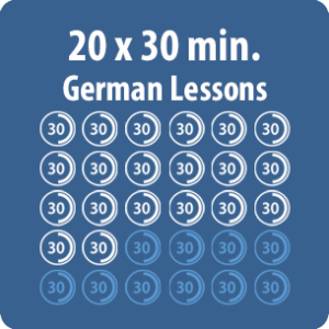 online German lessons - 20 x 30-minute pack