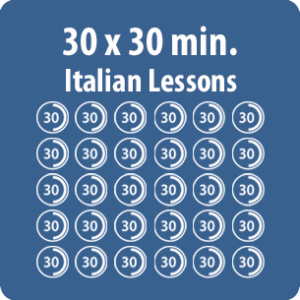 online Italian lessons - 30 x 30-minute pack