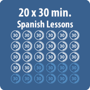 online Spanish lessons - 20 x 30-minute pack