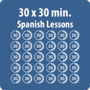 online Spanish lessons - 30 x 30-minute pack