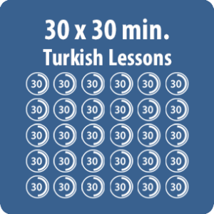 online Turkish lessons - 30 x 30-minute pack