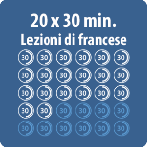 Lezioni di francese online: 20 lezioni di 30 minuti