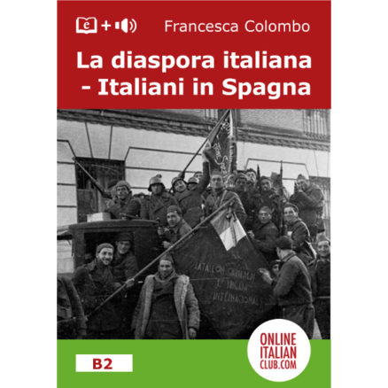 Italian easy reader ebook, La diaspora italiana - Italiani in Spagna, cover image